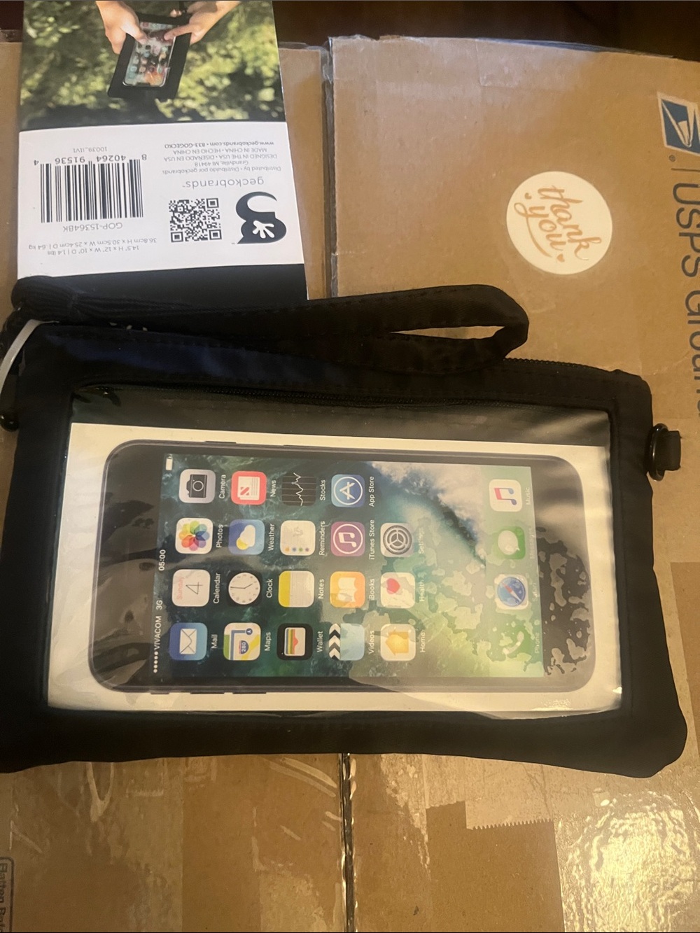 Black Waterproof Universal Touchscreen Phone Pouch